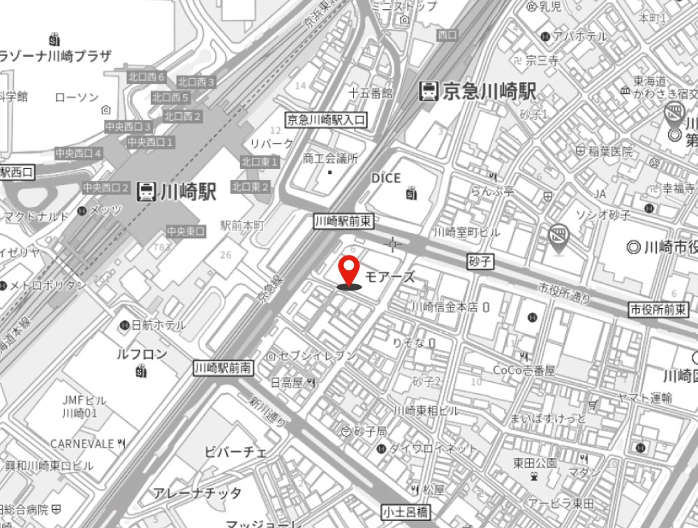 川崎モアーズ案内図